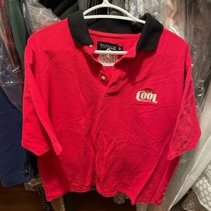 Vintage 90s Cool Beer Red Polo